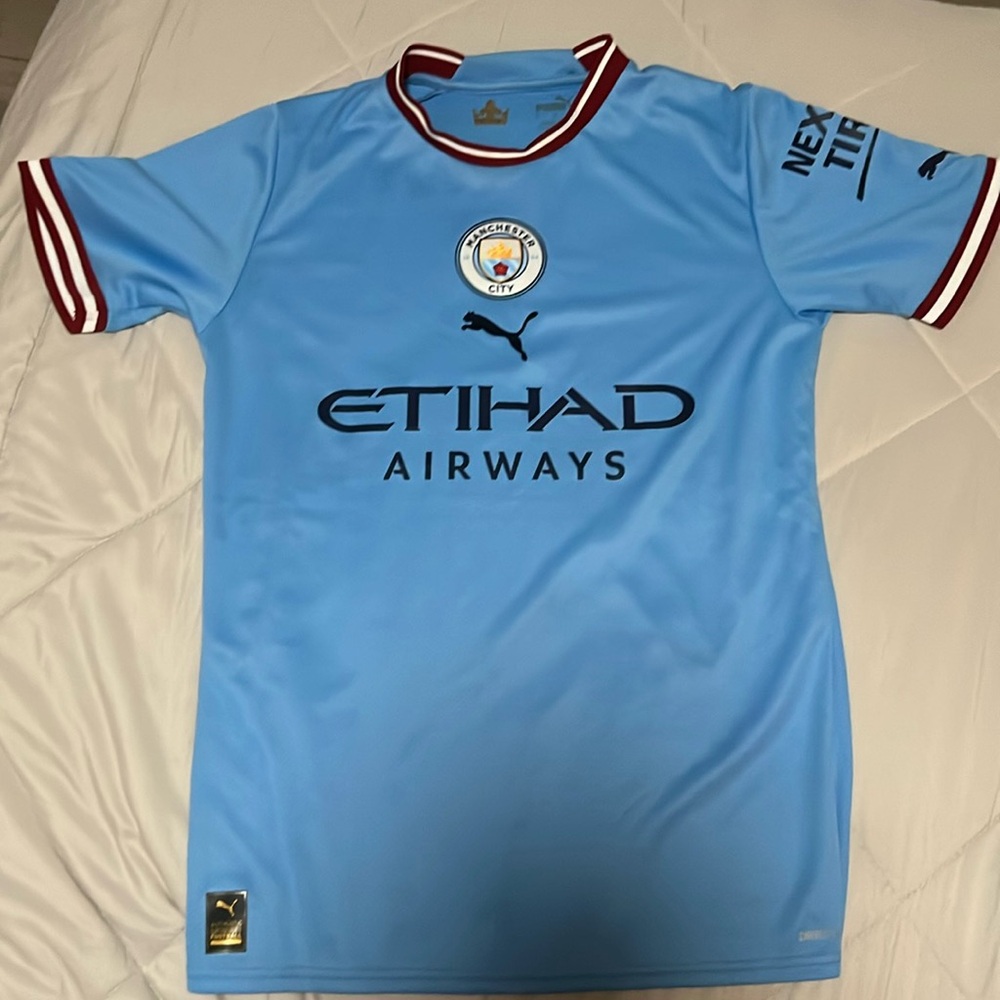 Manchester City 2023 Soccer Jersey Size S